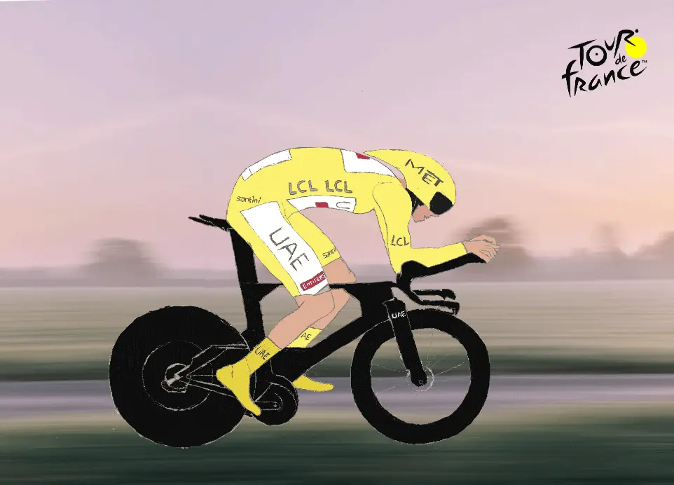 Le maillot Jaune - cycliste